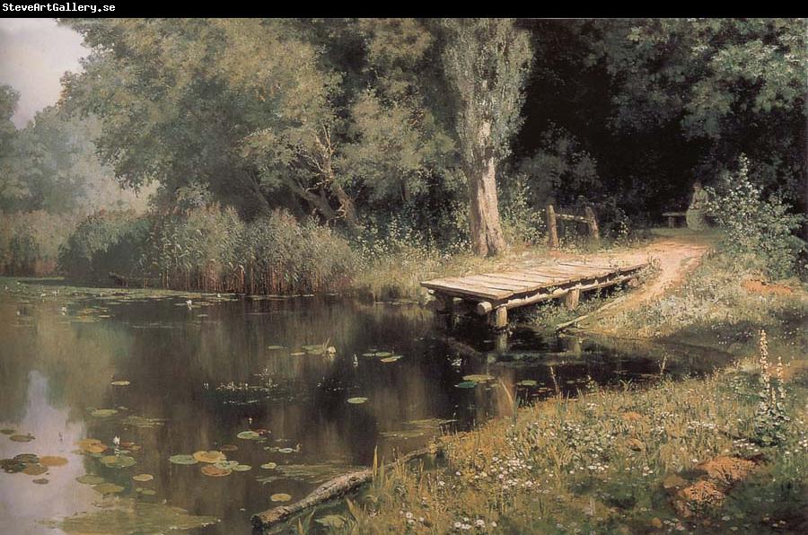 unknow artist Overgrown Pond